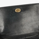 Chanel CC Black Patent Leather Multi Chain Shoulder Bag