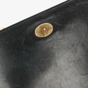 Chanel CC Black Patent Leather Multi Chain Shoulder Bag
