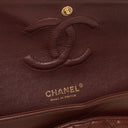 Chanel Medium Classic Double Flap Bag Brown Multicolor Quilted Lambskin With Aged Gold-Tone Hardware