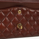 Chanel Medium Classic Double Flap Bag Brown Multicolor Quilted Lambskin With Aged Gold-Tone Hardware