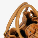 MCM Cognac Visetos Drawstring Tote Bag