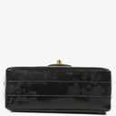 Chanel Mini Flap Square Bag in Black Horizontal Quilted Patent Leather with 24K Gold-Plated Hardware