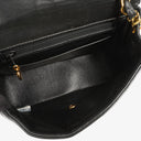 Chanel Mini Flap Square Bag in Black Horizontal Quilted Patent Leather with 24K Gold-Plated Hardware