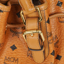 MCM Cognac Visetos Drawstring Tote Bag