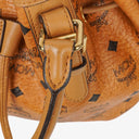 MCM Cognac Visetos Drawstring Tote Bag