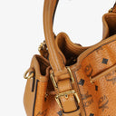 MCM Cognac Visetos Drawstring Tote Bag