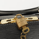 Louis Vuitton Keepall 50 Black EPI Leather Travel Bag