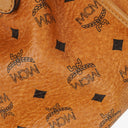 MCM Cognac Visetos Drawstring Tote Bag