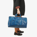 Louis Vuitton Keepall 50 Blue EPI Leather Travel Bag