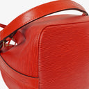Louis Vuitton Petit Noe Red EPI Leather Shoulder Bag