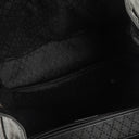 Gucci Vintage Black Leather Bamboo Backpack