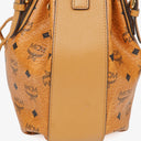 MCM Cognac Visetos Drawstring Tote Bag