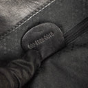 Gucci Vintage Black Leather Bamboo Backpack