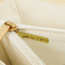 Chanel Vintage Beige Lackleder CC Tote Schultertasche