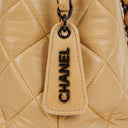 Chanel Beige Quilted Calfskin Tote Bag