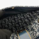 Christian Dior Navy Double Saddle Trotter Handbag