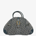 Christian Dior Navy Double Saddle Trotter Handbag