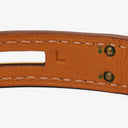 Hermes Kelly Dog Brown Swift Leather Bracelet