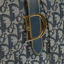 Christian Dior Navy Double Saddle Trotter Handbag