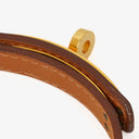 Hermes Kelly Dog Brown Swift Leather Bracelet