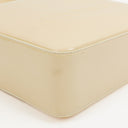 Chanel Vintage Beige Lackleder CC Tote Schultertasche
