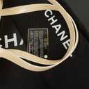Chanel Vintage Beige Lackleder CC Tote Schultertasche