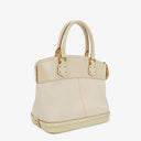 Louis Vuitton Lockit White Suhali Leather Bag