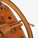 MCM Cognac Visetos Drawstring Tote Bag