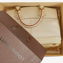Louis Vuitton Lockit White Suhali Leather Bag