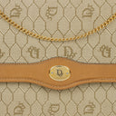 Christian Dior Beige Honeycomb Chain Shouder Bag