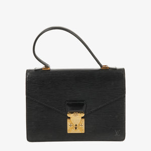 Louis Vuitton Concorde Black EPI Leather Bag