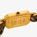 Chanel Stainless Steel Lambskin 20mm Premiere Quartz Watch Gold L