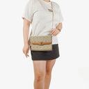 Christian Dior Beige Honeycomb Chain Shouder Bag