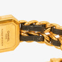 Chanel Stainless Steel Lambskin 20mm Premiere Quartz Watch Gold L