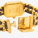 Chanel Stainless Steel Lambskin 20mm Premiere Quartz Watch Gold L