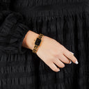 Chanel Stainless Steel Lambskin 20mm Premiere Quartz Watch Gold L