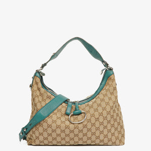 Gucci Beige GG Canvas Icon Bit Tote Bag