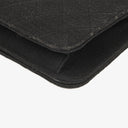 Chanel Classic Full Flap Bag Black Quilted Jersey With 24K Gold-Plated Hardware