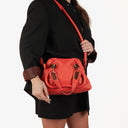 Chloe Coral-Orange Paraty Calfskin Bag