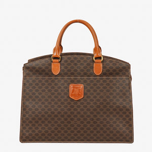 Celine Macadam Coated Canvas Handbag
