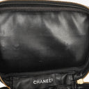 Chanel Black Quilted Leather Vanity Case