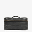 Chanel Black Quilted Leather Vanity Case
