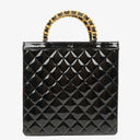Chanel Black Patent Leather Tote Bag