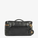 Chanel Black Quilted Leather Vanity Case