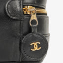 Chanel Black Quilted Leather Vanity Case
