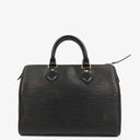 Louis Vuitton Speedy 25 Black EPI Leather Handbag