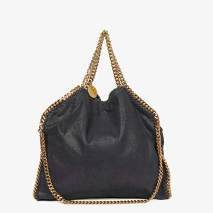 Stella McCartney Black Falabella Tote Vegan Shaggy Deer