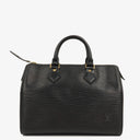 Louis Vuitton Speedy 25 Black EPI Leather Handbag