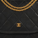 Chanel Mini Flap Bag Black Quilted Lambskin With 24K Gold-Plated Hardware