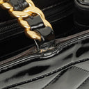 Chanel Black Patent Leather Tote Bag